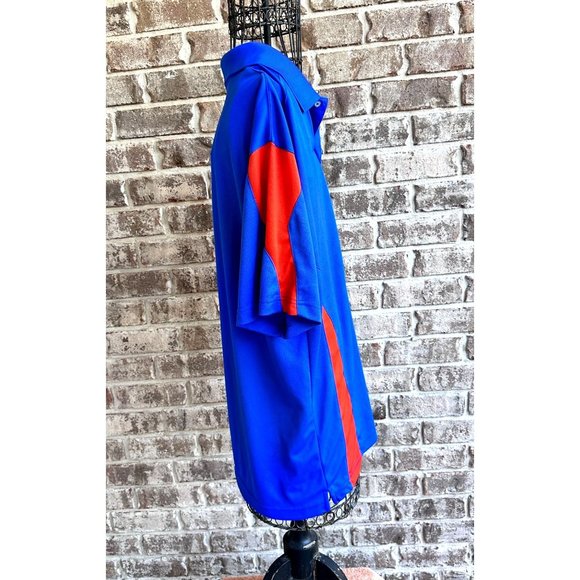 Florida Gators Polo Shirt Sz L Blue Orange Football Pro Edge Perforated … - Picture 10 of 12